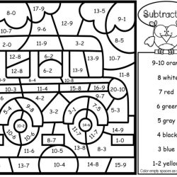 Color by addition and subtraction