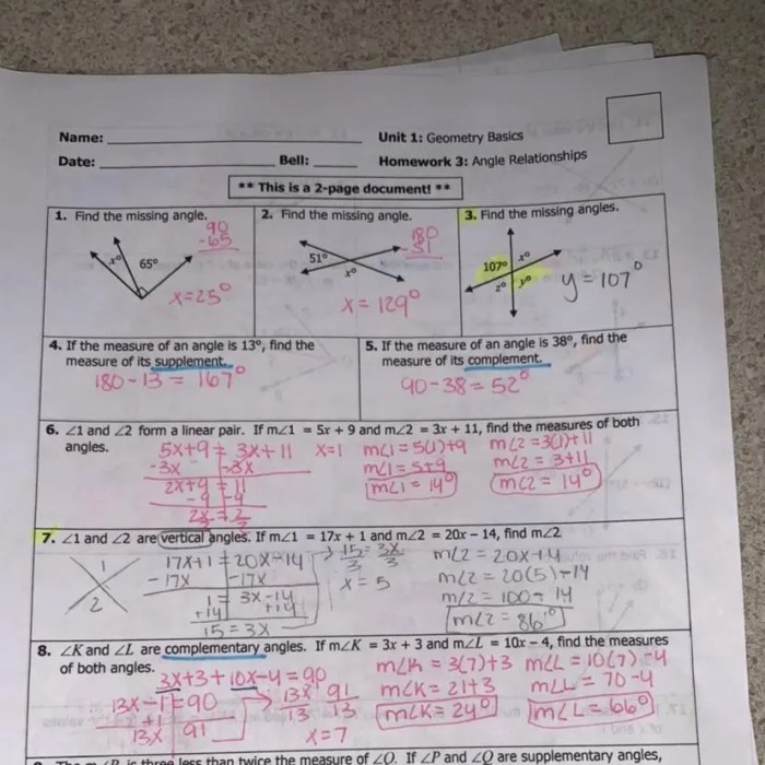 Lesson 7 describe angle relationships in triangles